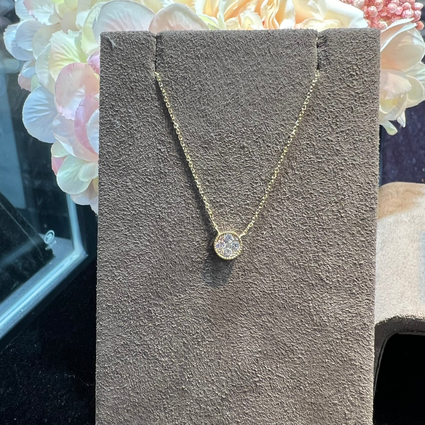 Diamond necklace-Circle 小圓形鑽石項鍊