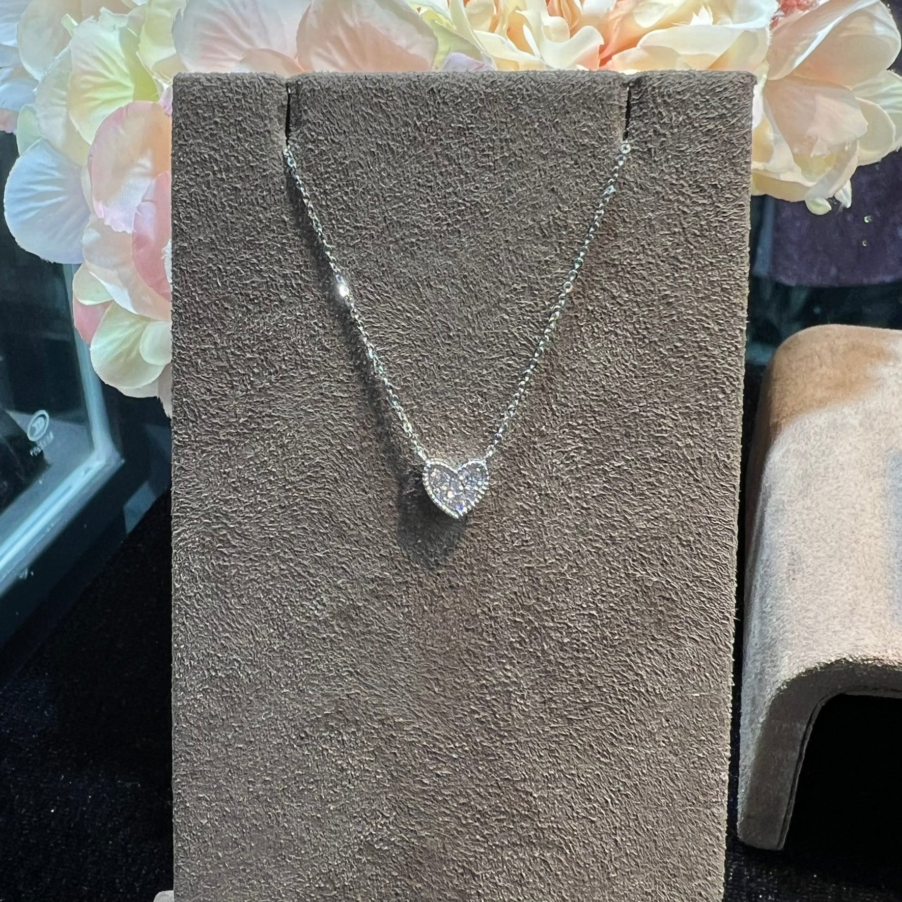 Diamond necklace-Heart 心形鑽石項鍊