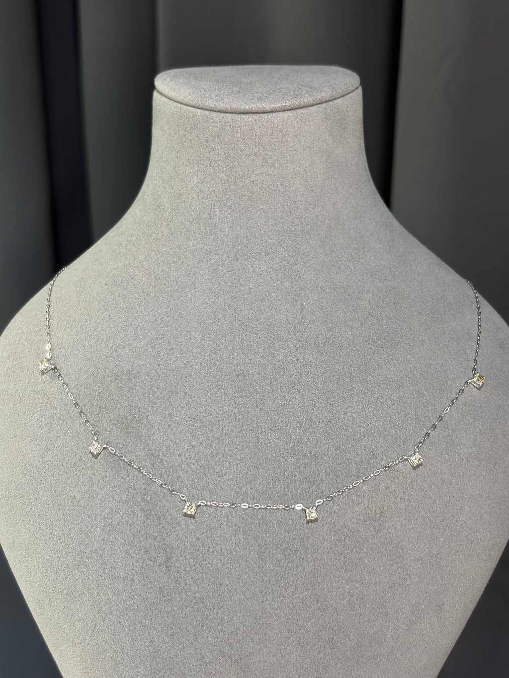 Diamond necklace- Delicate Dangle