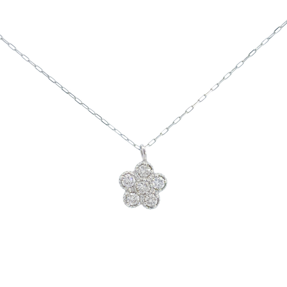 Diamond Necklace - Flower-Design 花形鑽石頸鏈
