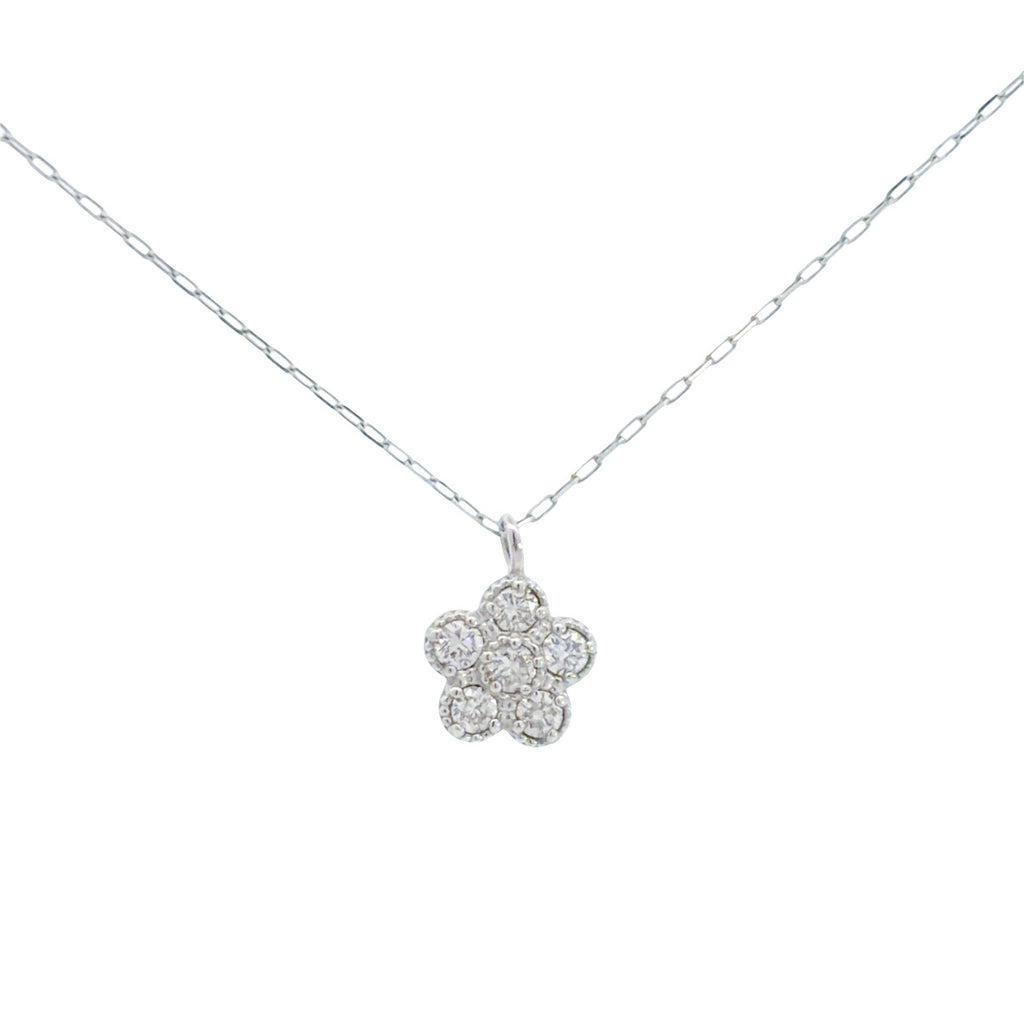 Diamond Necklace - Flower-Design 花形鑽石頸鏈