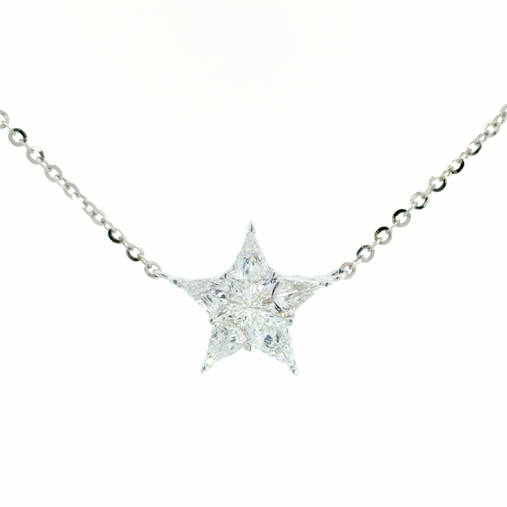 Diamond necklace - Star-Shape Design 星形鑽石頸鏈