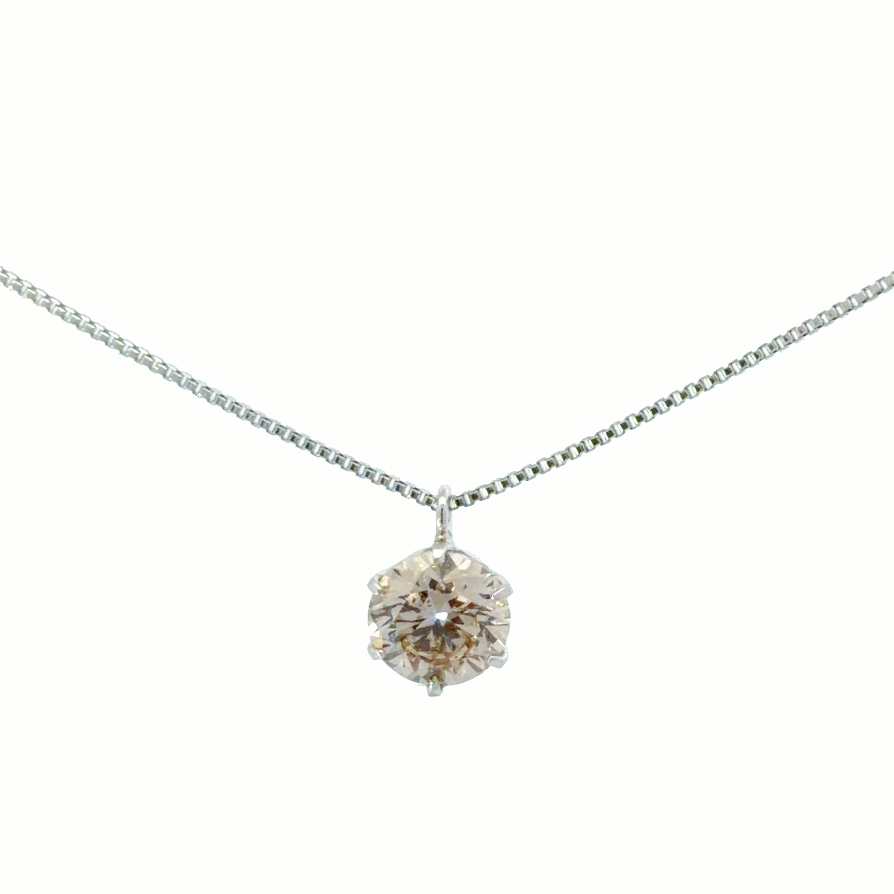 Diamond necklace - Classic 6-prong Diamond Pendant 經典6爪鑽石吊墜 (0.50 ct)