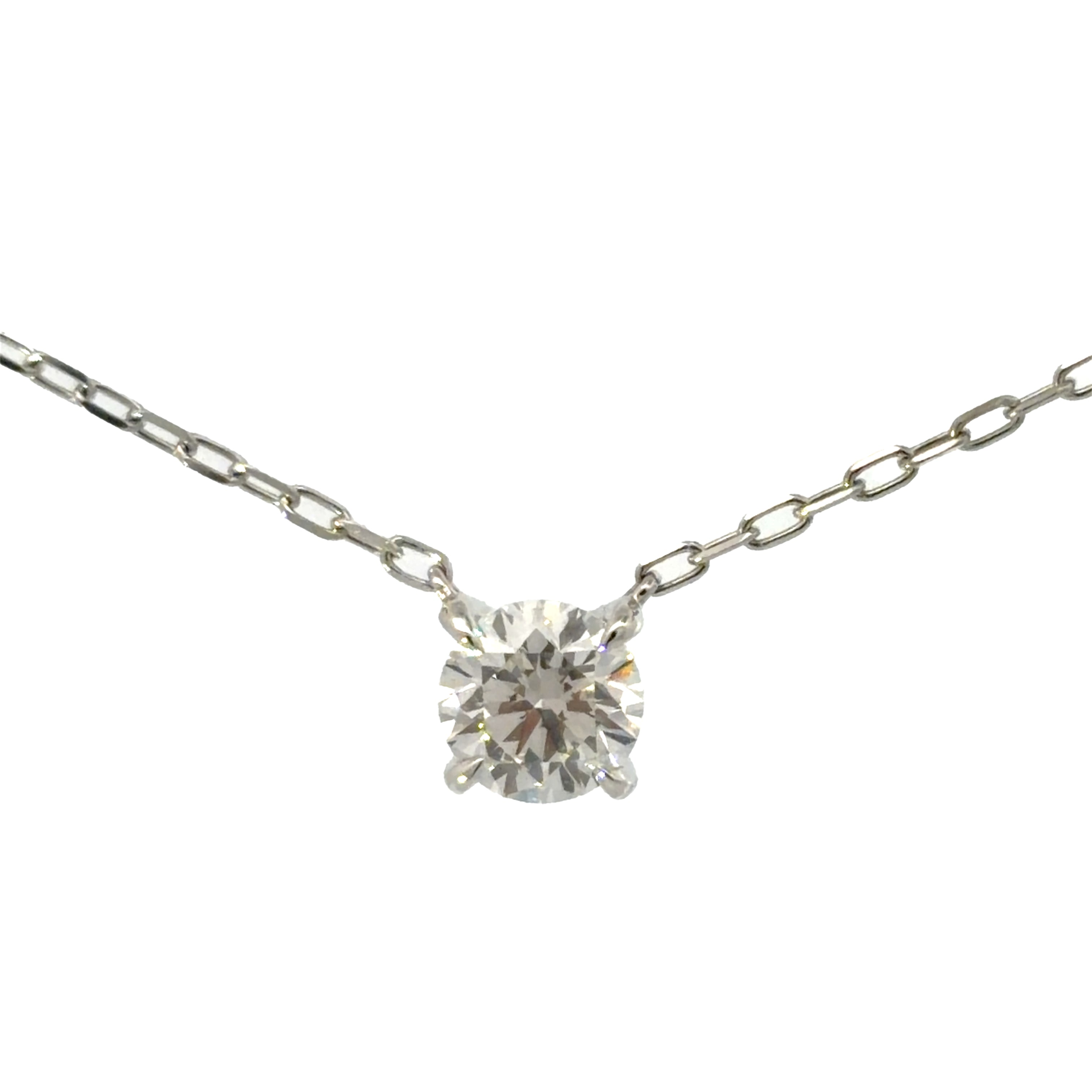 Diamond necklace - Classic 4-Prong Diamond Pendant 經典4爪鑽石吊墜 (0.50 ct)