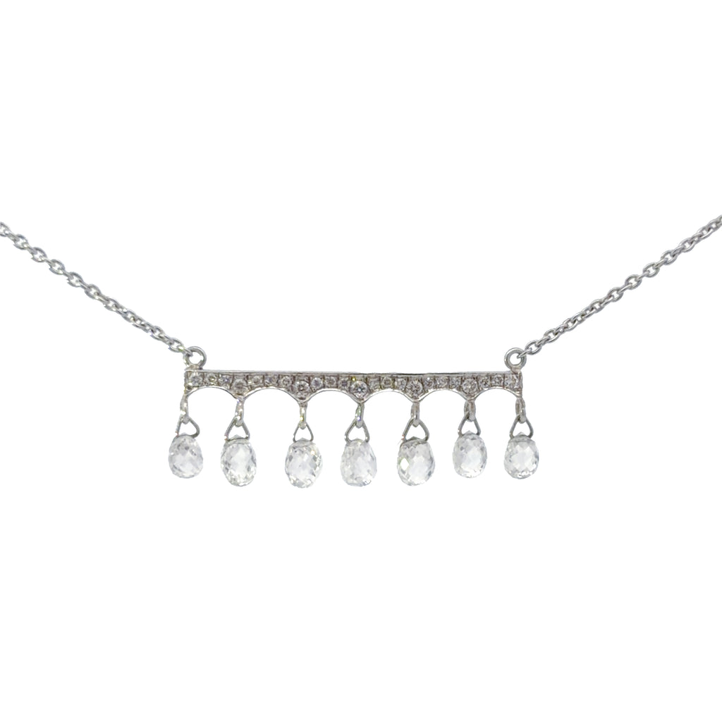 Diamond necklace- Layered-Textured Design Pendent (層次鑽石項鍊）