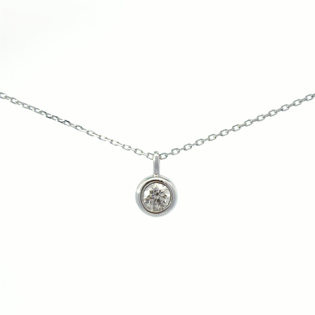 Diamond Necklace - Bezel Setting 包鑲鑽石頸鏈