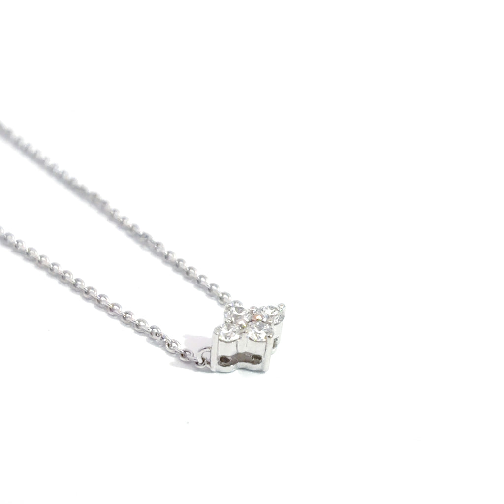 Diamond necklace- Rhombus Pendant (菱形吊墜)